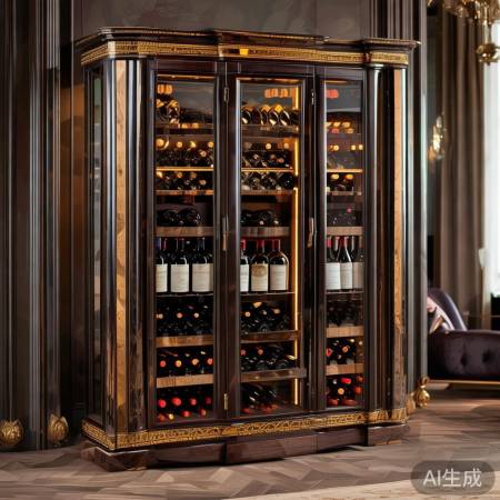 红酒世家,定制好柜子