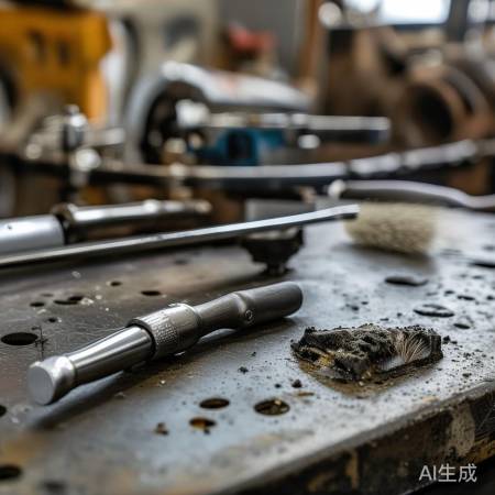 准备螺丝刀和刷子清洁泵体