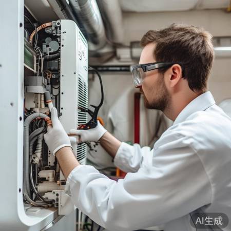 拆内机步骤:拔管、卸螺丝