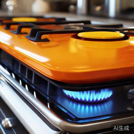 橙黄燃气灶，实用美观选！
