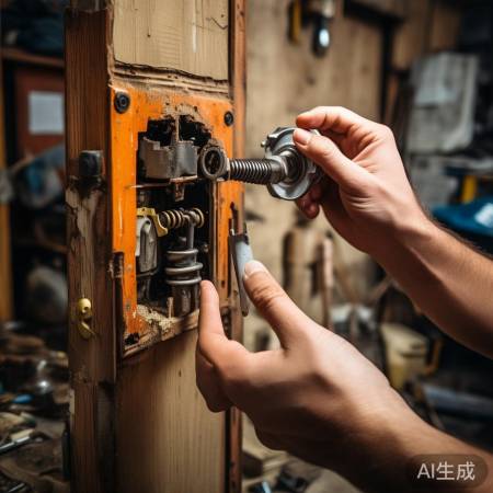 拆旧锁时检查内部结构