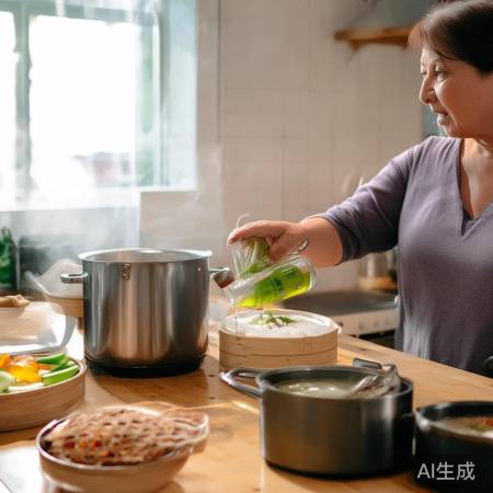 健康饮食，少油炸，多蒸煮。