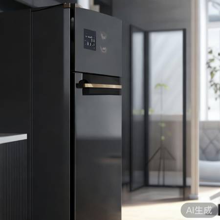 夏普冰箱技术支持热线教导_黑色超薄嵌入式冰箱：小巧空间大容量，家居新选择