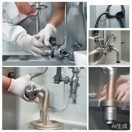 淋浴水管连接步骤