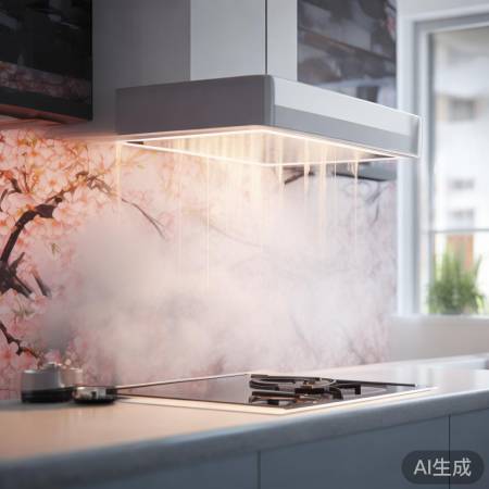 樱花油烟机24小时守护分享『油烟机防油墙壁贴，告别油渍困扰』