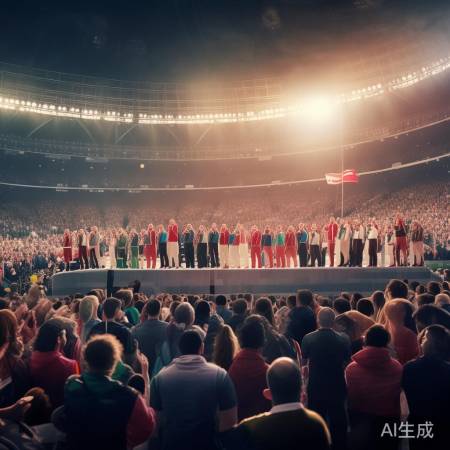 奥运颁奖台再现爱国情