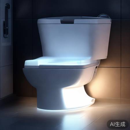 智能马桶盖夜灯慎防溅水
